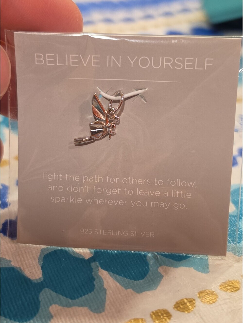 Origami Owl Fairy Core Charm Dangle RARE RETIRED STERLING SILVER New Affirmation